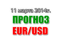 Прогноз EUR/USD на сегодня 11 марта 2014 года