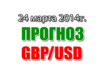 Прогноз GBP/USD на сегодня 24 марта 2014 года