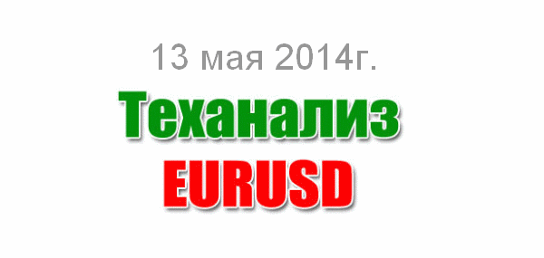 Технический анализ EUR/USD на сегодня 13 мая 2014